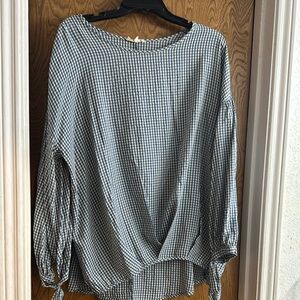 Gingham Checkered Women's Top